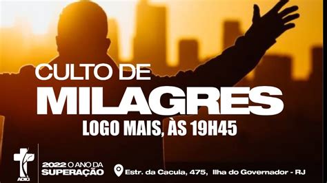 Culto De Milagres Pr Adilson Batista Quinta Feira