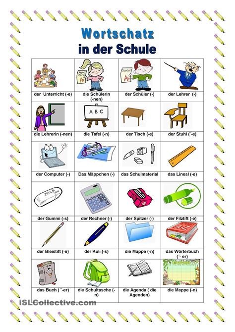 In Der Schule Deutsch Lernen Deutsch Schule