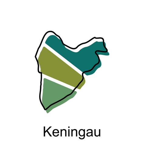 Vector Map City of Keningau design template, High detailed illustration ...