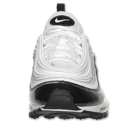 Nike Air Max 97 White Black Patent Metallic Silver