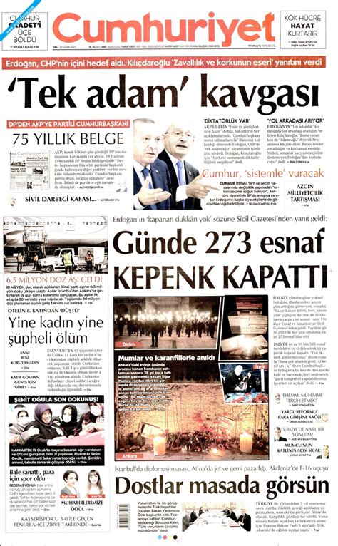 Cumhuriyet Gazetesi Ocak Sal