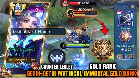 Detik Detik Mythical Immortal Solo Rank Menggunakan Harith Harith Top