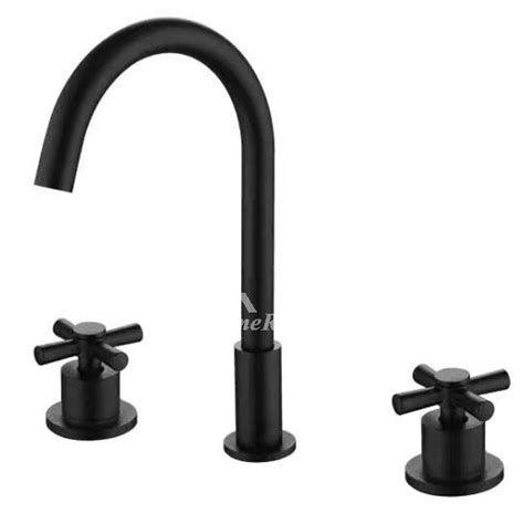 Black Bathroom Faucets 3 Hole Silver Oil Rubbed Bronze Chrome Brass