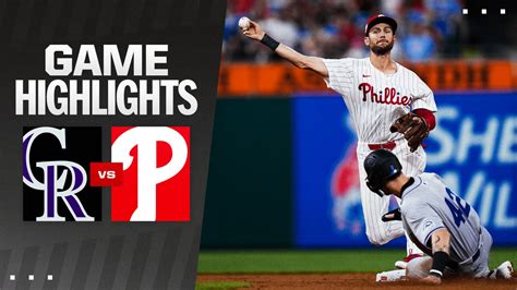 Rockies Vs Phillies Highlights 04 15 2024 Philadelphia Phillies