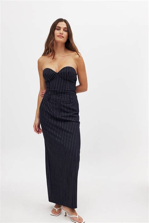 Rib Maxi Skirt Grey | NA-KD