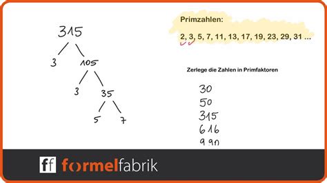 Primfaktorzerlegung Erklärung Übungsaufgaben Teilbarkeitsregeln Youtube