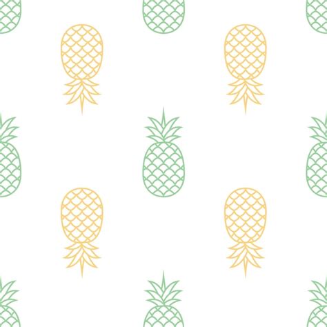 Premium Vector Seamless Pineapple Pattern