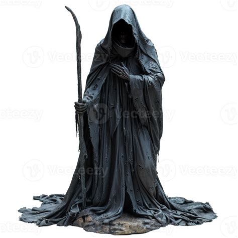 Realistic Grim Reaper Isolated On Transparent Background 46436261 Png