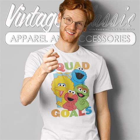 Sesame Street Squad Goals Shirt Vintagenclassic Tee