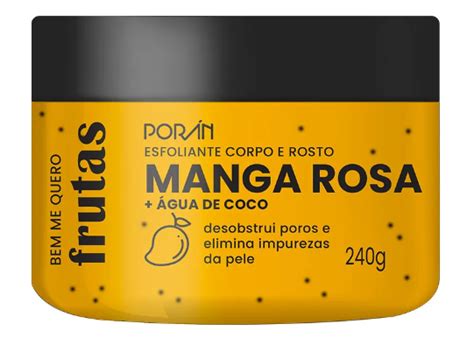 Esfoliante Corpo E Rosto Bem Me Quero Frutas Manga Rosa Por N Pr