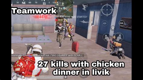 Again 27 Team Kills With Chicken Dinner In Livik And Funny Moments