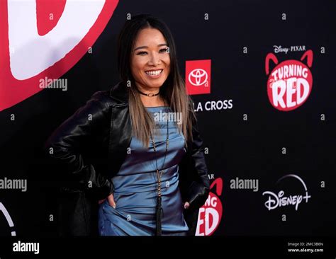 Hyein Park Poses At The World Premiere Of The Film Turning Red