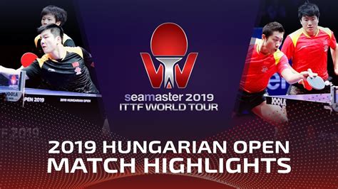 Xu Xin Liang Jingkun Vs Fan Zhendong Lin Gaoyuan 2019 Hungarian Open