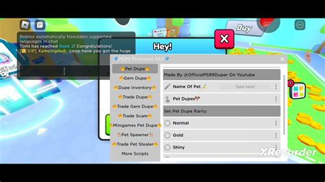 Updated Pet Simulator Dupe Script Hack Dupe Gems Dupe And