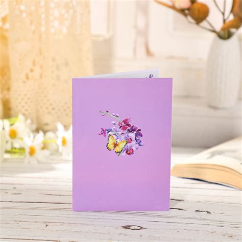 Cherry Blossoms Pop Up Card Mothers Day Greeting Card Birthday T