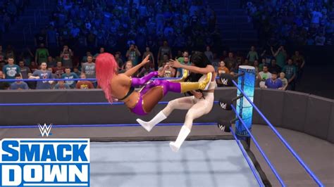 WWE 2K22 SMACKDOWN EVA MARIE ZELINA VEGA VS BILLIE KAY MICKIE JAMES