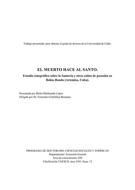 El Muerto Hace Al Santo PDF