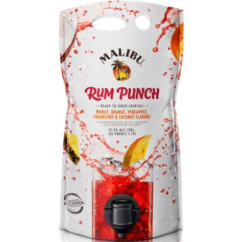 Malibu Punch Rum Ready To Drink Cocktail 1 75 L Smiths Food And Drug