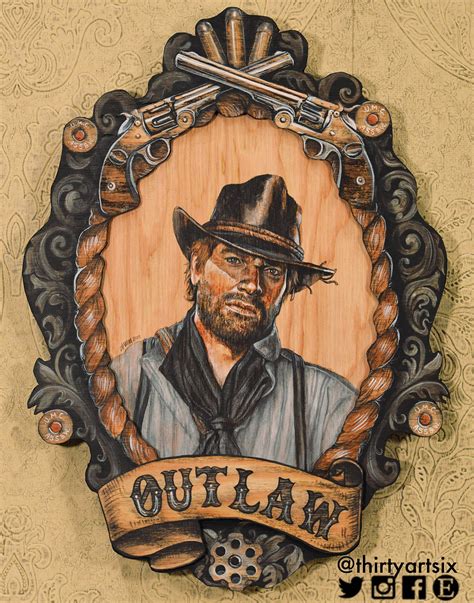 Outlaw Cowboy Art