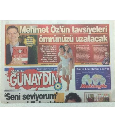 Sabah Gazetesi G Nayd N Eki May S H Lya Av Ar Seni Seviyorum