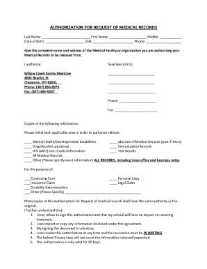 Fillable Online Authorization For Disclosure Of Medical Or Dental