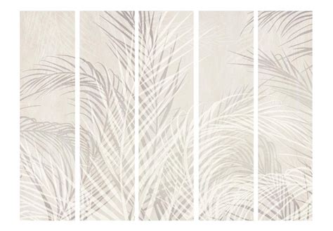 Paravent Design Palm Leaves Plants In Pastel Shades Ii Room Dividers