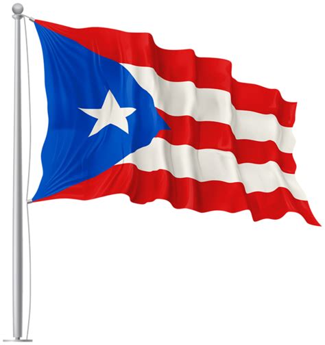 Puerto Rico Waving Flag PNG Image | Flag, Puerto rico, Painting logo