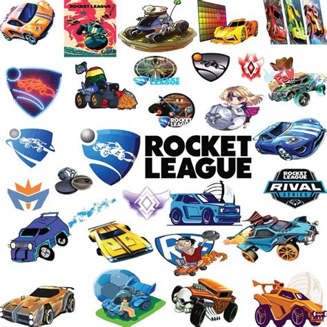 Rocket League Stickers Svg Png Svg Pdf Digital Bundle - Etsy