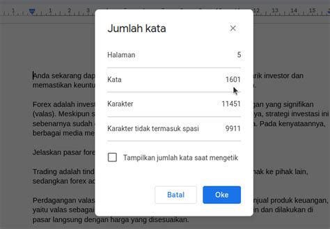 Word Count Google Docs Mengetahui Jumlah Kata Di Google Docs Enter In