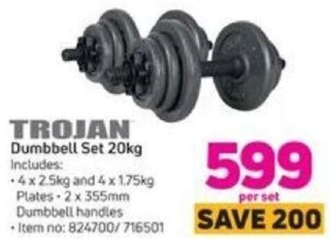 Trojan Dumbbell Set Kg Offer At Game