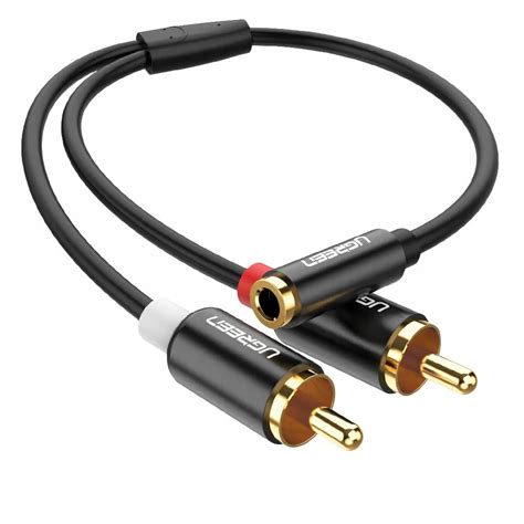 UGREEN KABEL AUDIO MINI JACK ŻEŃSKI 2RCA CINCH 25c Sklep Opinie