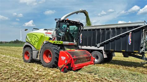 Grash Ckseln Mit Claas Jaguar Youtube