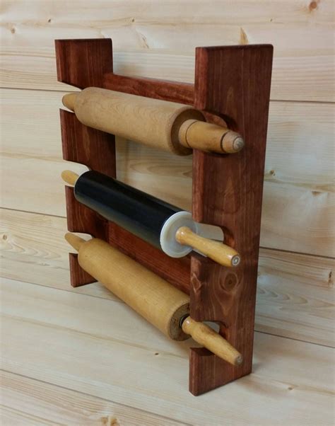 Rolling Pin Rack With Three Slots Multiple Rolling Pin Rack Rolling