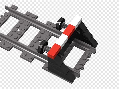 Lego Trains Rail Transport Buffer Stop Train Tracks Angle Car Png