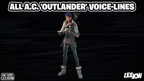 Fortnite Ac Outlander All Hero Voice Lines Stw Youtube