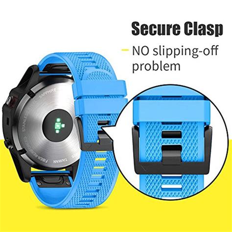 For Garmin Fenix X Pro X Hr Plus Quick Fit Silicone Watch Strap