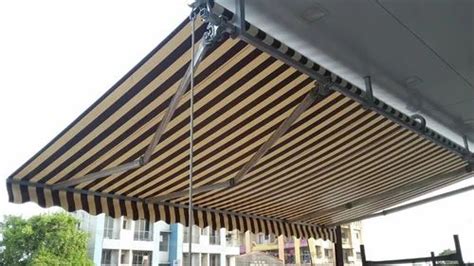 Polyester Motorized Retractable Patio Awning For Shading Rain