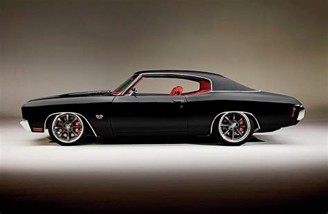 1970 Chevelle Ss 454 Classic Black Gm Red Interior Hd Wallpaper