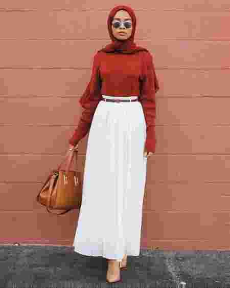 10 Ootd Baju Merah Putih Untuk Hijaber Di Hari Kemerdekaan