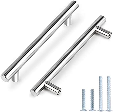 Probrico Edelstahlgriff für Küchenschrank PD201HPC T Form polierter