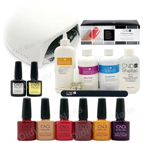 2021 Cnd Shellac Led Lamp And Shellac Fall Wild Romantics Kit Lrg Size Essential Ebay