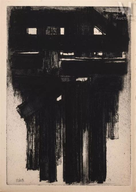 Pierre SOULAGES 1919 2022 Lot 1 enchères