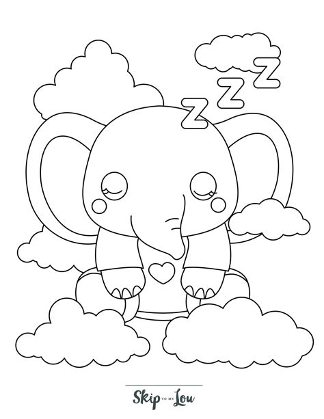 Baby Elephant Coloring Pages Free Printable 111 Coloring Craze