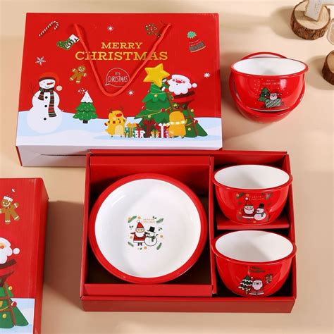 Jual Christmas Hampers Kado Hadiah Natal Dinnerware Mangkok Piring