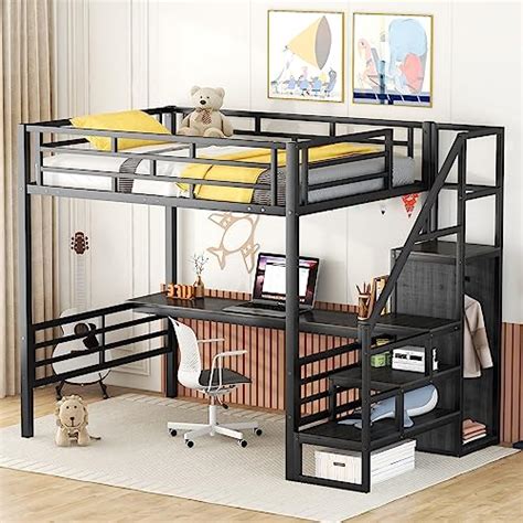 Full Size Loft Bed With Stairs And Storage The Ultimate Guide For Buyers