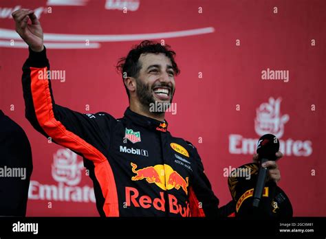 Race Winner Daniel Ricciardo Aus Red Bull Racing Celebrates On The