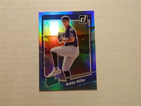 2023 Donruss Rated Prospect Carolina Blue Card Of Bobby Miller