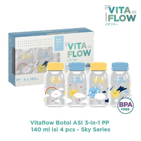 Jual VITAFLOW BOTOL ASI 140ML ISI 4 SKY SERIES Shopee Indonesia