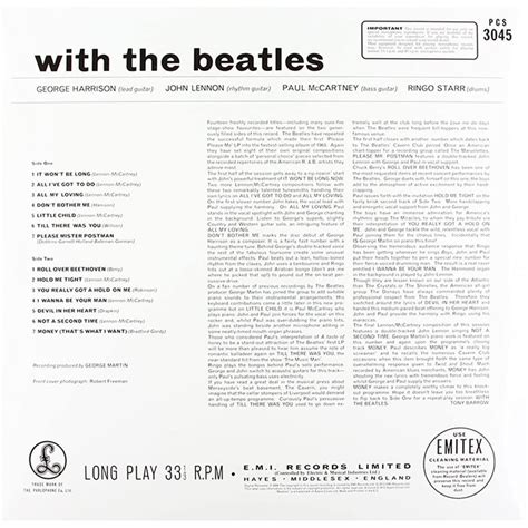 THE BEATLES - With The Beatles (Stereo Remaster) - LP - 180g Vinyl