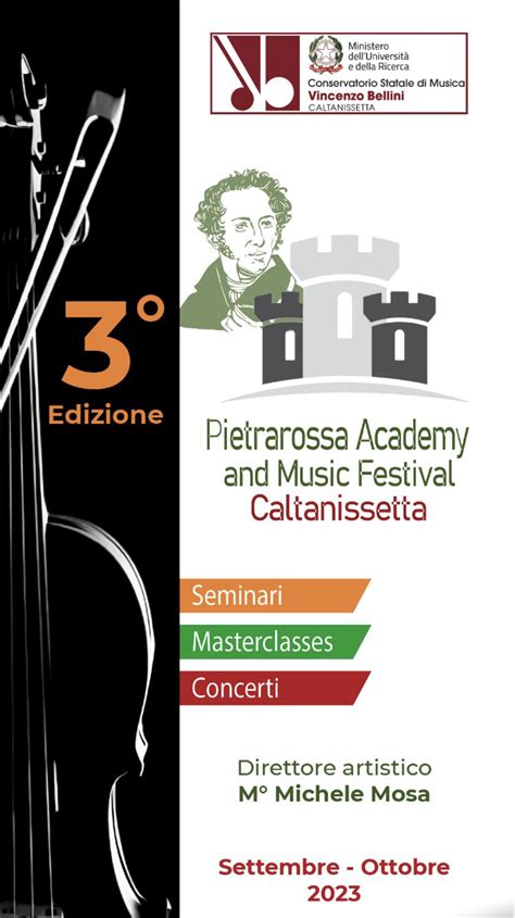 3 Edizione Pietrarossa Academy And Music Festival Caltanissetta